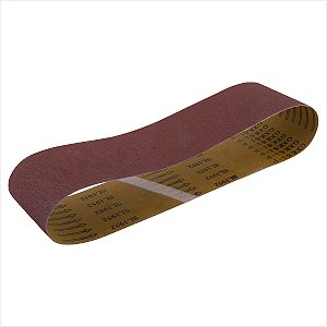 Cinta de lixa 100 mm x 915 mm G 80 embalagem com 5 peças - Vonder