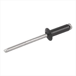Rebite de repuxo 4,8 mm x 10,0 mm preto 510 caixa com 1.000 peças Vonder