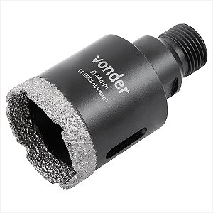 Serra copo diamantada 44 mm para esmerilhadeira - Vonder