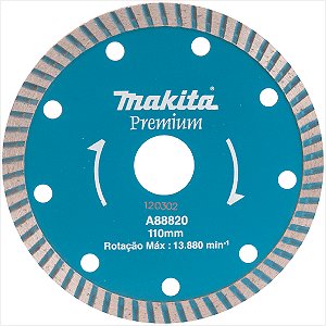 Disco de corte diamantado turbo 110 mm A88820 - Makita