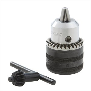 Mandril 13L 1/2x20 leve furado 1,5-13 mm com chave DW21E - DeWalt