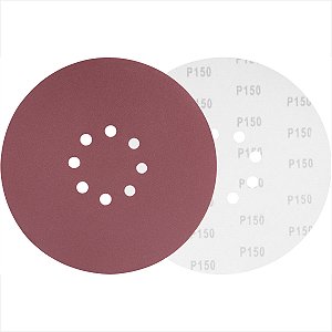 Disco de lixa costado em pluma 225 mm G150 com 10 unidades - Vonder