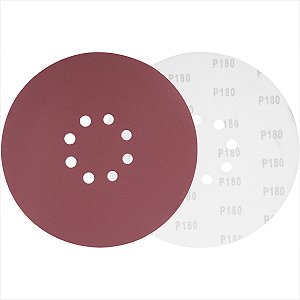 Disco de lixa costado em pluma 225 mm G180 com 10 unidades - Vonder
