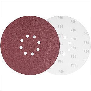 Disco de lixa costado em pluma 225 mm G60 com 10 unidades - Vonder