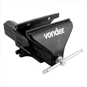 Torno de bancada fixo n° 8 em ferro fundido nodular - Vonder