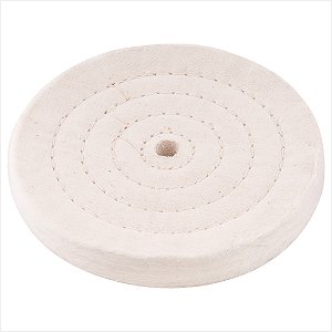 Roda de pano para polimento 100 mm x 1/2" furo 10 mm - Vonder