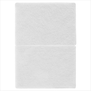 Feltro autoadesivo branco retangular 95 mm x 68 mm - Vonder