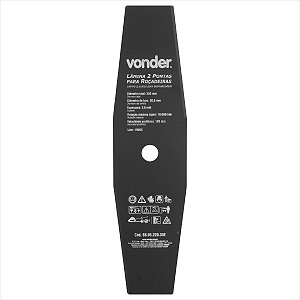 Lâmina de 2 pontas para roçadeiras 350 mm x 20,0 mm - Vonder