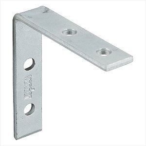 Cantoneira para cortina 5 cm x 5 cm zincada 10 peças - Vonder
