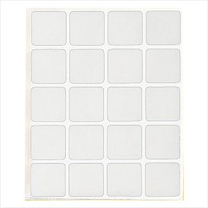 Feltro autoadesivo branco quadrado 22 mm - Vonder