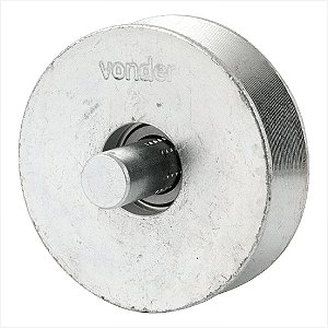 Roldana para portão 2.1/2" tipo V aço zincado com rolamento e pino - Vonder
