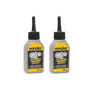 Grafite em pó 25 g com 2 unidades - Vonder