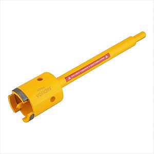 Serra copo diamantada 45 mm com haste - Vonder
