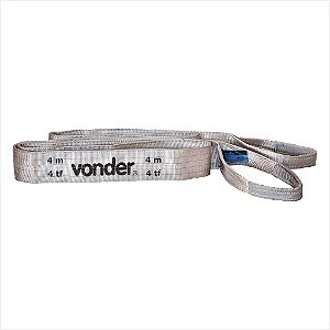 Cinta para elevação de cargas 7:1 4,0 m 4,0 tf cinza CE 440 - Vonder