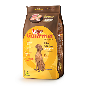Ração Seca Quatree Gourmet Sem Corantes Cães Adultos Raças Médias e Grandes