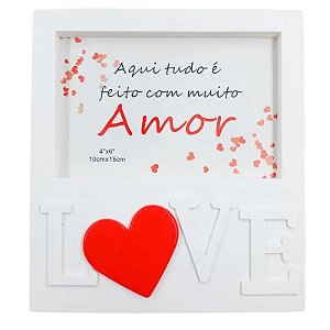 Porta Retrato Love 10x15cm