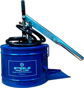 ST10210 Bomba manual para graxa 4KG com compactador azul 7500 PSI - Alta potência