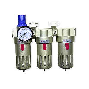 STODONTO-12 Filtro trio-odontológico 1/2" com manômetro e capa de proteção