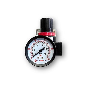 ST10065-14 Regulador de pressão 1/4 4500 L/MIN com manômetro