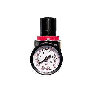 ST10064-14 Regulador de pressão 1/4" 1200L/MIN com manômetro