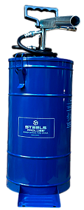 ST10059 Bomba manual para graxa 14kg com compactador azul 7500 PSI - Alta potência