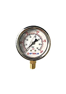 ST10405 Manômetro com glicerina 200PSI