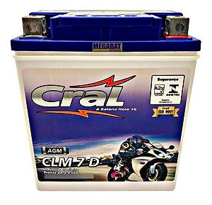 Bateria CRAL CLM7D 7AH