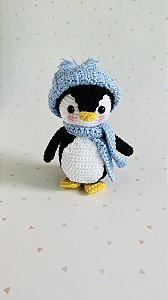 Pinguim Touquinha Azul