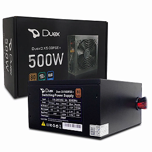 Fonte ATX 500W 80Plus Bronze Duex DX500FSE+ DX 500FSE+
