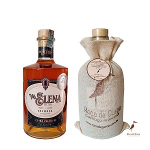Cachaça de Alambique Extra Premium Carvalho Americano e Francês Vó Elena 750ml