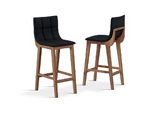 BANQUETA AMENDOA TEC. FACTO PRETO