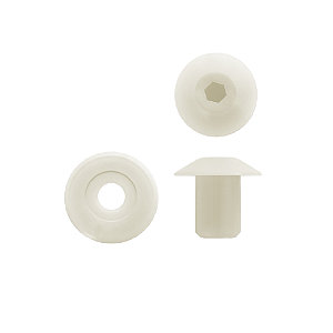 Porca Castelo M16 Com Flange Nylon