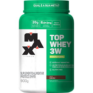 Top Whey 3W + Natural 900G - Max Titanium