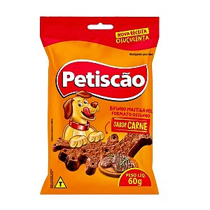 Bifinho Petisquinho para cães petiscão Pacote 60 g