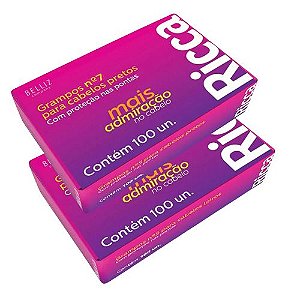 GRAMPO PARA CABELO N7 PRETO CAIXA