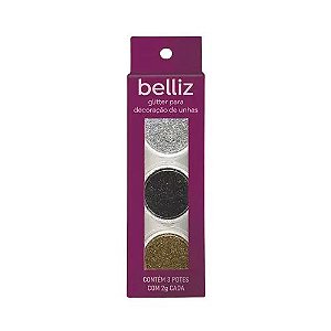 GLITTER BELLIZ PARA DECORACAO DE UNHAS CLASSIC
