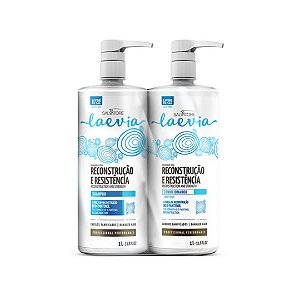 KIT LAEVIA RECONSTRUÇÃO E FORÇA SHAMPOO + CONDICIONADOR  1L