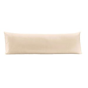 Fronha 40X130 Body Pillow Toque Acetinado Bege Tan Altenburg