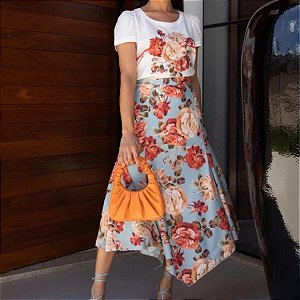 Saia Milena Estampa Exclusiva Jany Pim