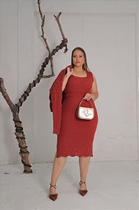 CONJ. /25 POWER VESTIDO C/ CASAQUETO CANEL. REND. ABERTO D.V.