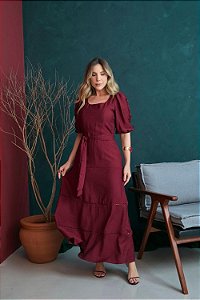 Vestido Midi C/ Aviamento