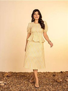 Blusa c/ Peplum Listras