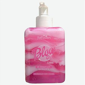 Gel Beijável Blow Girl Hidratante Para Virilha Morango Com Creme 320ml