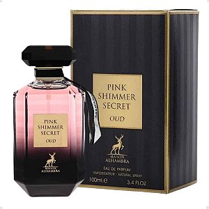 Perfume Arabe Maison Alhambra Pink Shimmer Secret Oud Feminino EDP 100ml