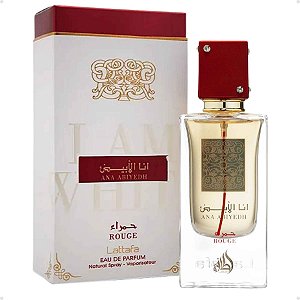 Perfume Arabe Ana Abiyedh Rouge Lattafa Unissex EDP 60ml