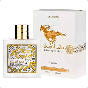 Perfume Arabe Qaed Al Fursan Unlimited Lattafa Unissex EDP 90ml