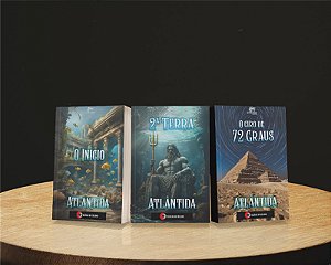 Conjunto com os 3 Livros (O Início - Atlântida / O Giro de 72 Graus - Atlântida / 2ª Terra - Atlântida   )  (Pré Venda) ( Prazo e envio 90 dias)