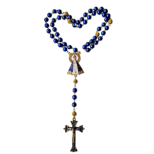 Terço de Nossa Senhora Aparecida Azul Original