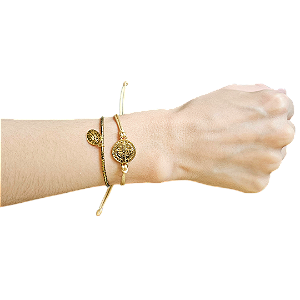 Kit Pulseiras Milagrosas "Medalha Milagrosa e Medalha de São Bento"