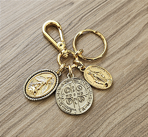 Chaveiro Medalhas Católicas Essenciais